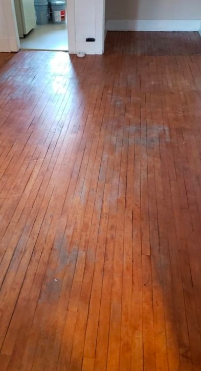 Hardwood Restoration before