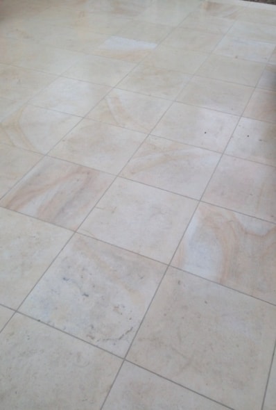 Limestone Floor before